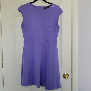 Purple a-line dress